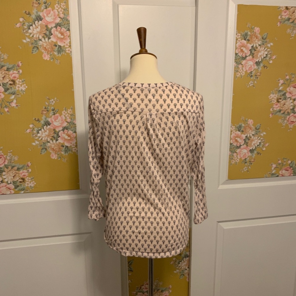 H&M Pink Parachute (Hot Air Balloon?) Print Blouse - Picture 3 of 6